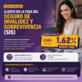 Ajuste en la tasa del Seguro de Invalidez y Sobrevivencia (SIS) para 2026